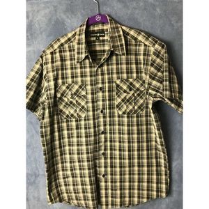 Beverly Hills Polo Club M Plaid Olive